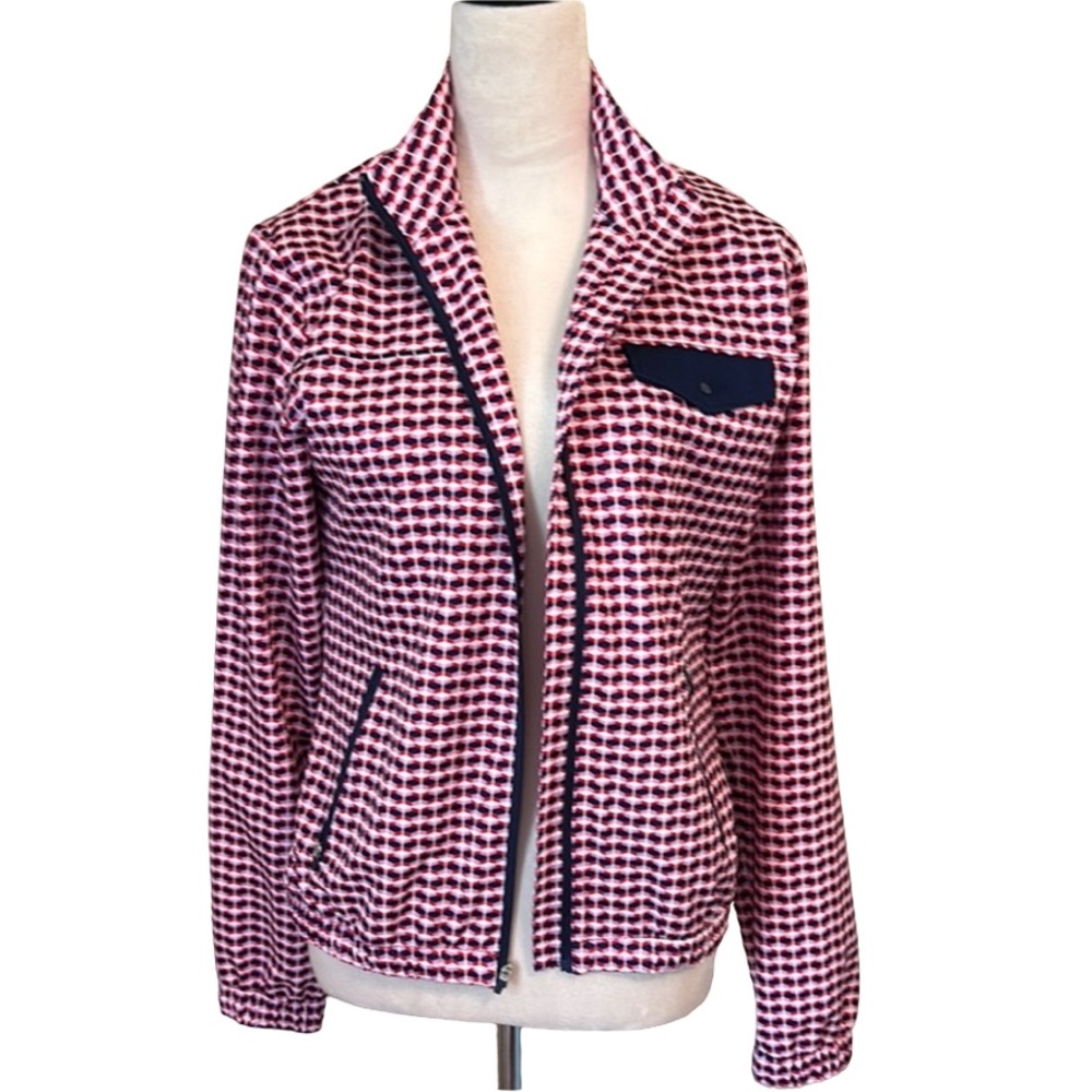 NWOT Stylish Pink and Blue Women's Lined Jacket
